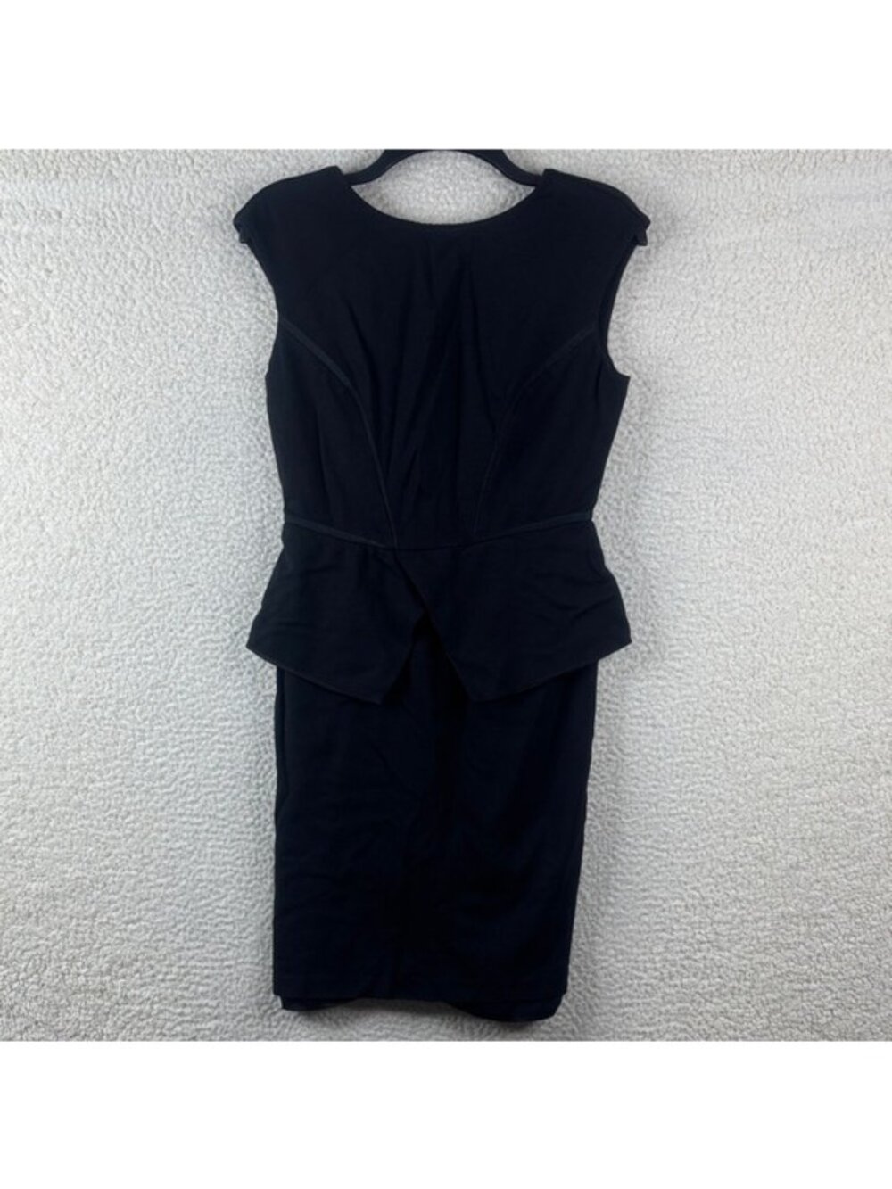 Ted Baker Womens Black Peplum Sleeveless Sheath Dress Size 2